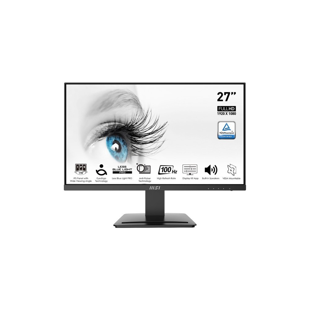 MSI MP273A PRO 27" IPS Full HD 1080p - 1920 x 1080P- 4 ms | DESKTOP.MA