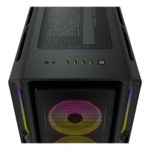 Corsair iCUE 5000T RGB (Noir) verre trempé | DESKTOP.MA