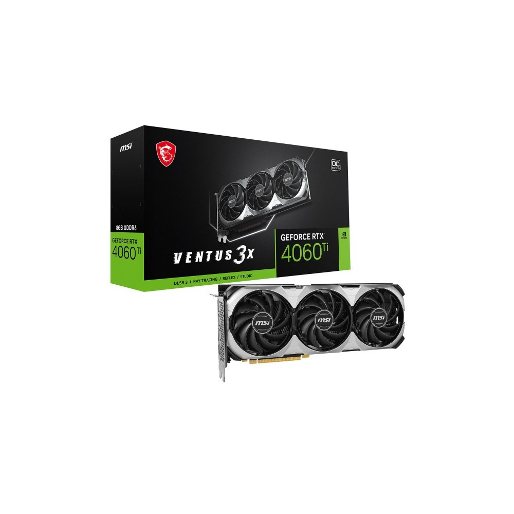 MSI GeForce RTX 4060 Ti VENTUS 3X E OC 8GB GDDR6 | DESKTOP.MA