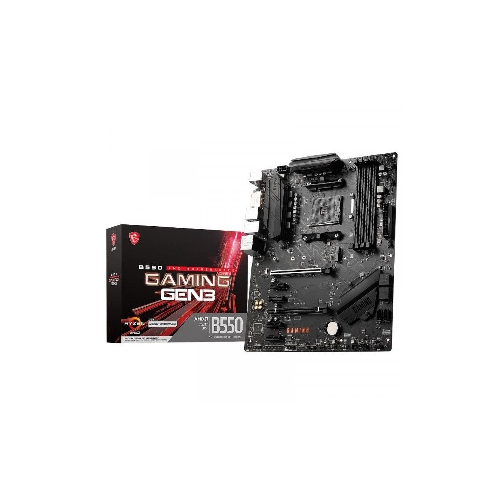 MSI B550 GAMING GEN3 M.2 PCIe 3.0 ATX Ryzen Séries 5000 | DESKTOP.MA