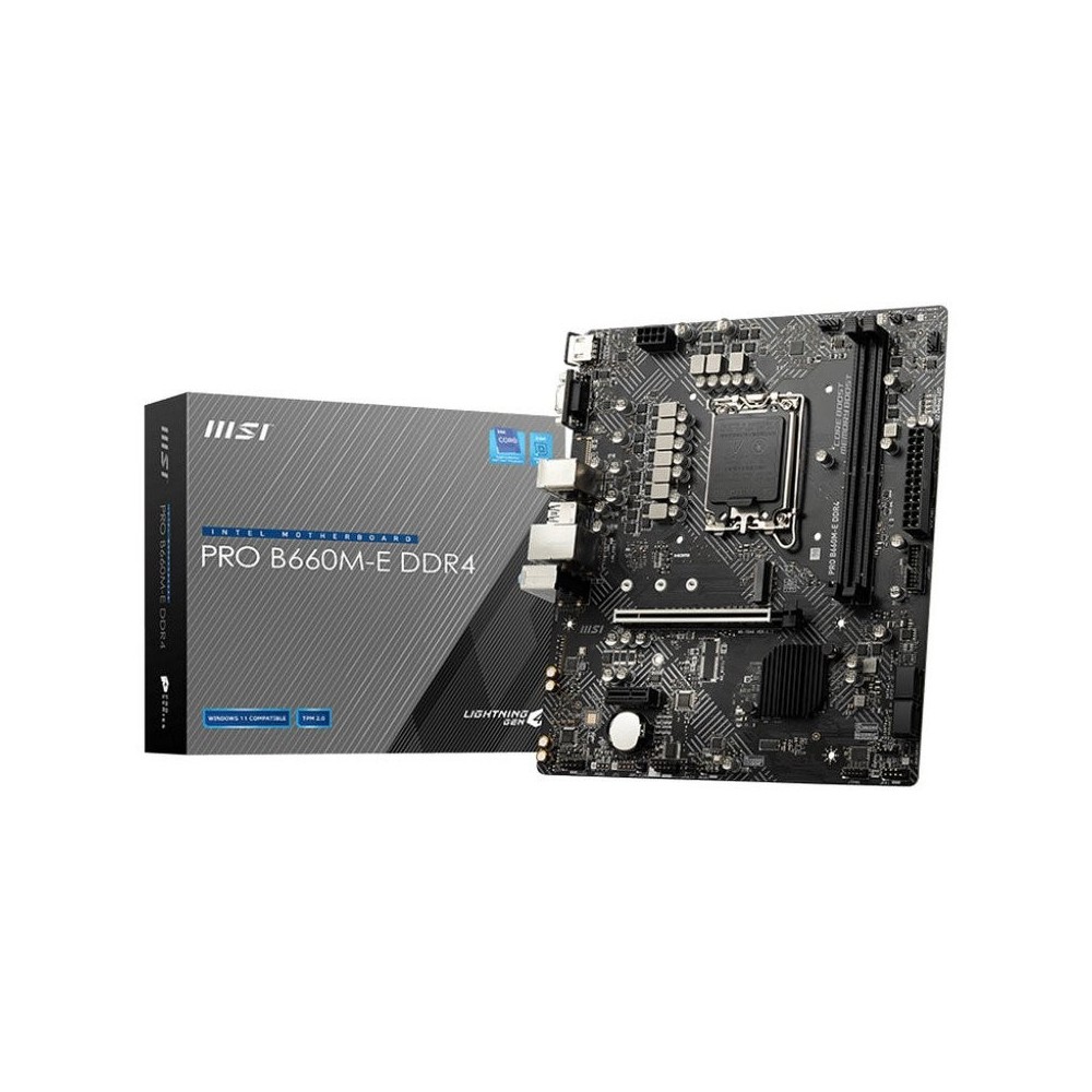 MSI PRO B760-P WIFI DDR4 Carte Mère, ATX - Pour Processeurs Intel Core 14e,  13e 