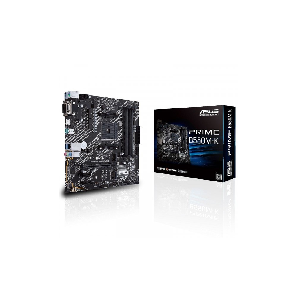 ASUS PRIME B550M-K Micro ATX Socket AM4 PCI-E 4.0 M.2 | DESKTOP.MA